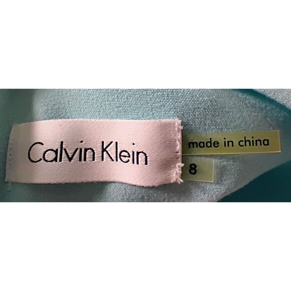 Calvin Klein Baby Blue A-Line Dress - Sz 8 - Classic & Chic! - Picture 4 of 5